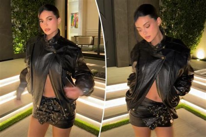 Kylie Jenner Rocks Stunning Leather Outfit During Early 23rd Birthday Celebration — Watch