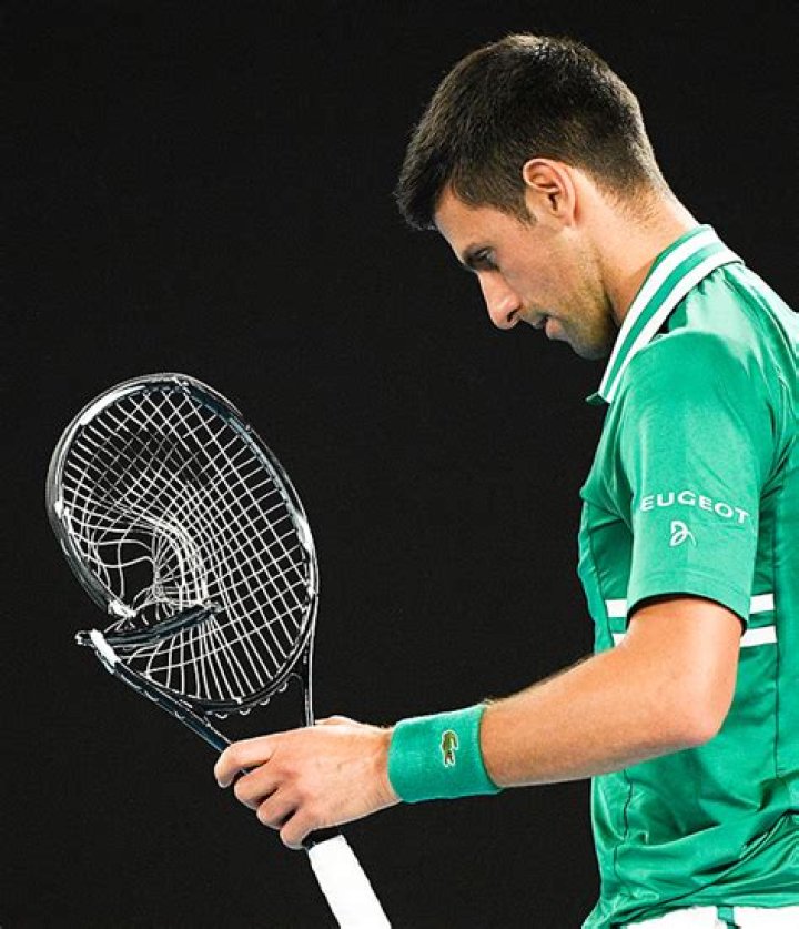Novak Djokovic Destroys Tennis Racket During Australian Open
