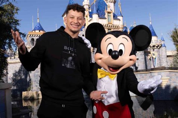 Patrick Mahomes Spotted on Disneyland Float With Mickey Mouse 1 Day After Winning the Super Bowl: Watch